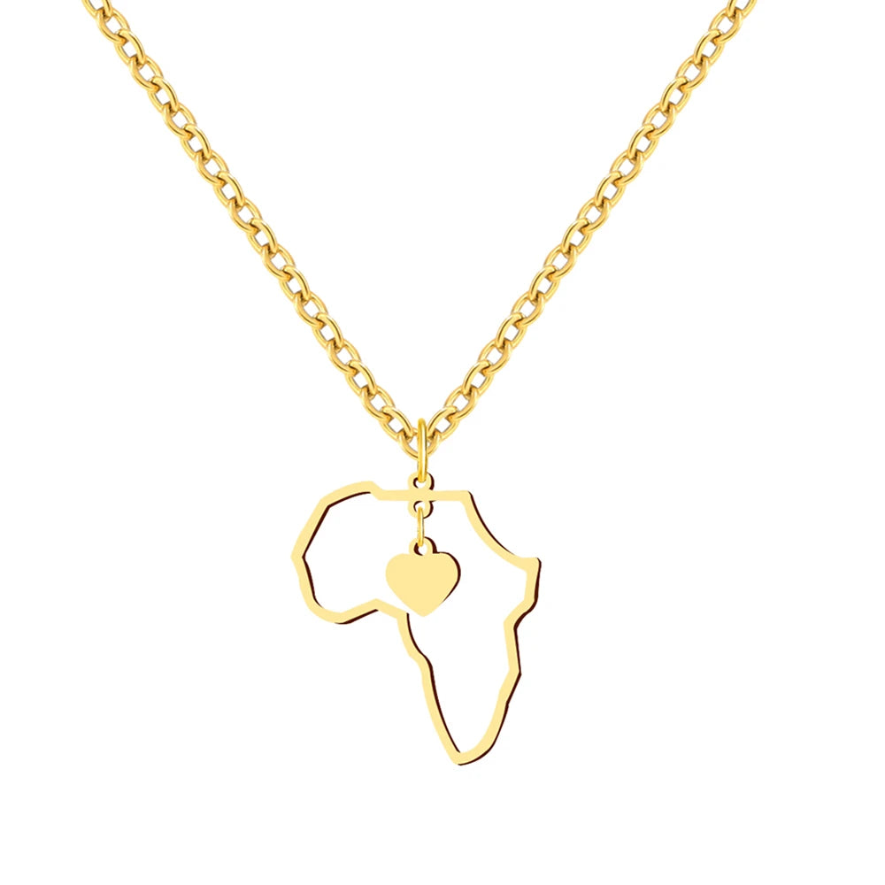 ALKEBULAN™ I collier avec pendentif Afrique - Asray shop