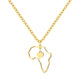 ALKEBULAN™ I collier avec pendentif Afrique - Asray shop