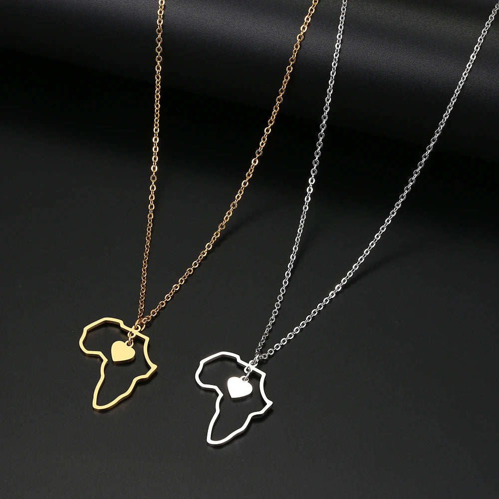 ALKEBULAN™ I collier avec pendentif Afrique - Asray shop