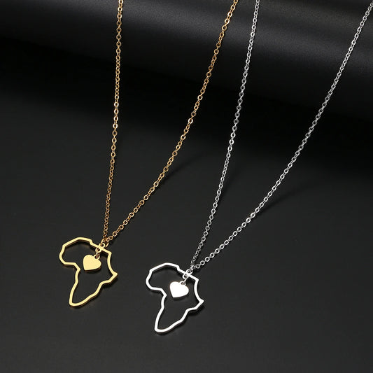 ALKEBULAN™ I collier avec pendentif Afrique - Asray shop