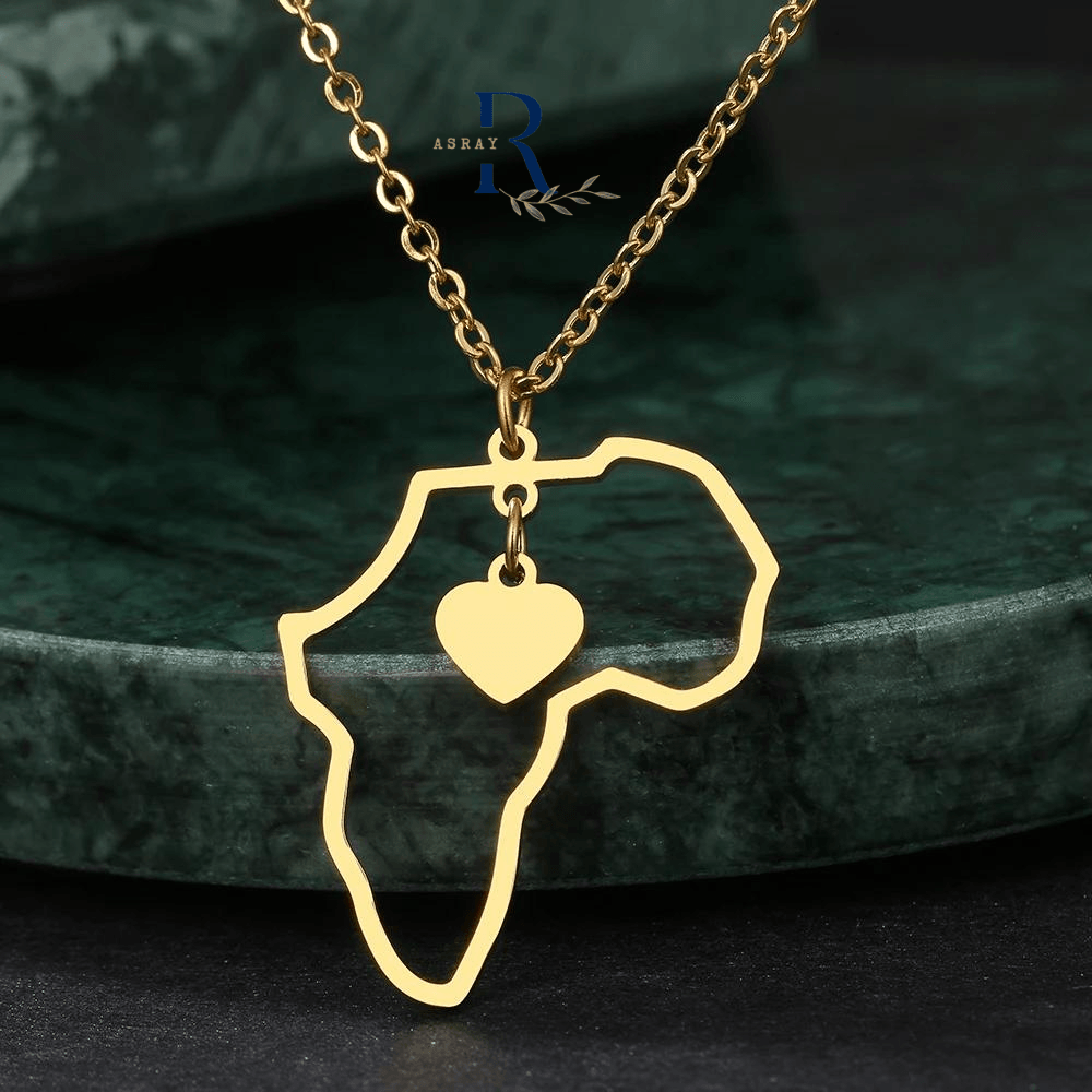 ALKEBULAN™ I collier avec pendentif Afrique - Asray shop