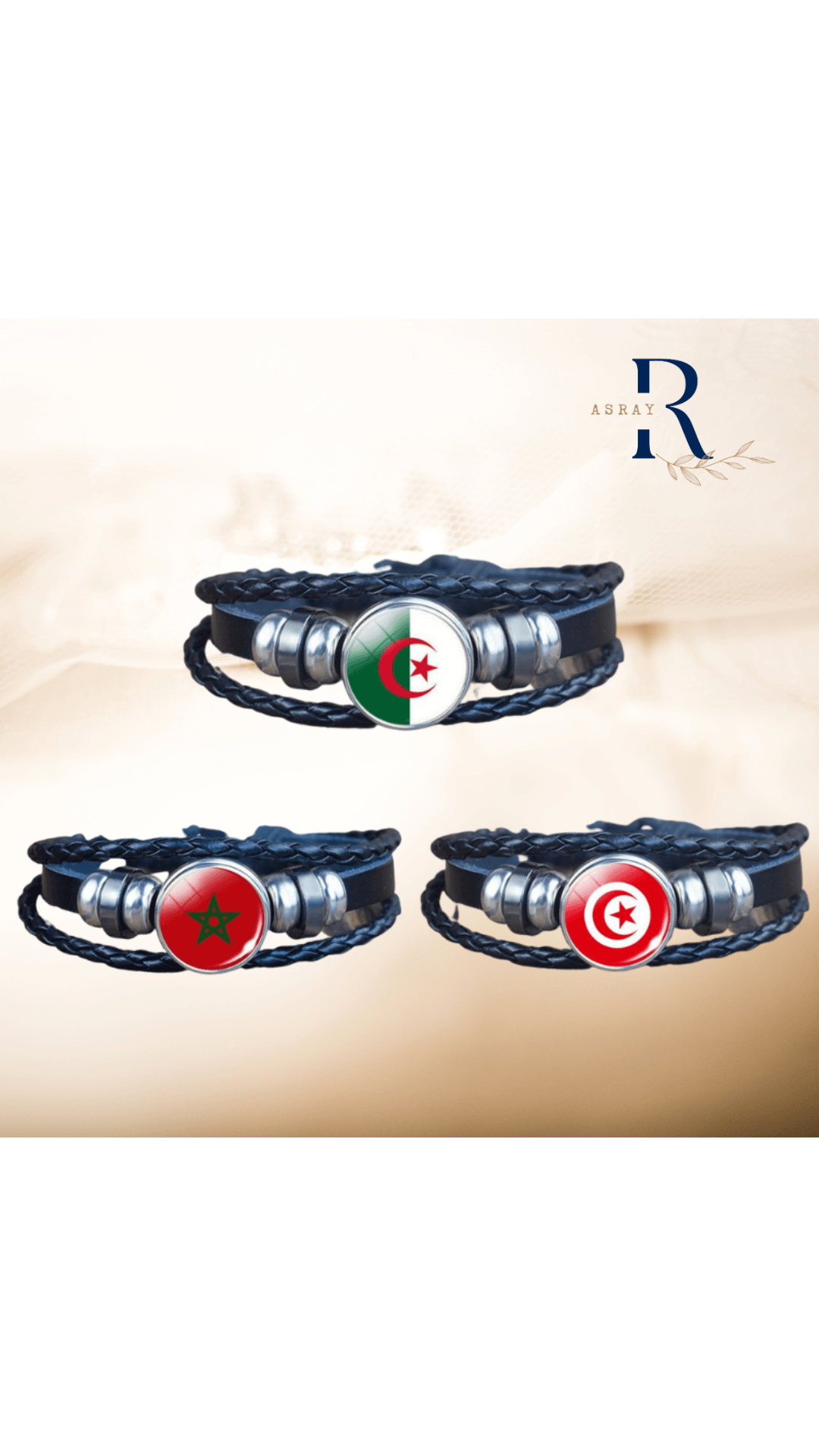 BRACELO™ I Bracelet en cuir tressé ajustable - Asray shop