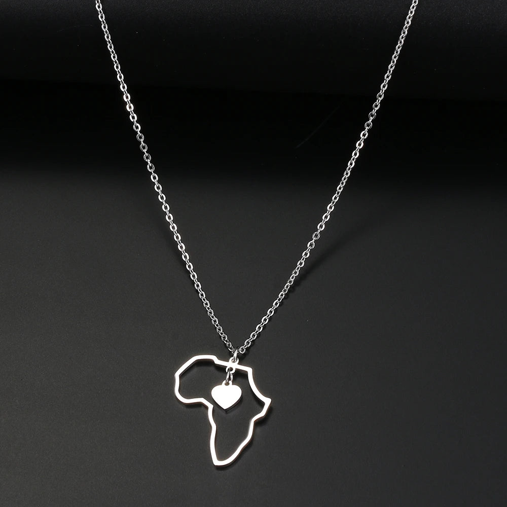 ALKEBULAN™ I collier avec pendentif Afrique - Asray shop